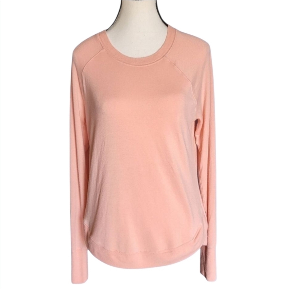 ATHLETA Mindset Peach Long Sleeve Sweatshirt, Size XS - Picture 2 of 9